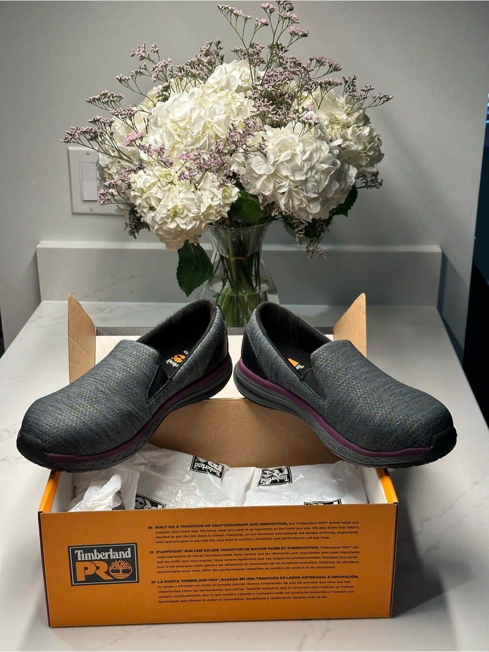 Timberland PRO Women's Drivetrain Slip-On Safety Shoes Size 7.5 - Picture 4 of 9